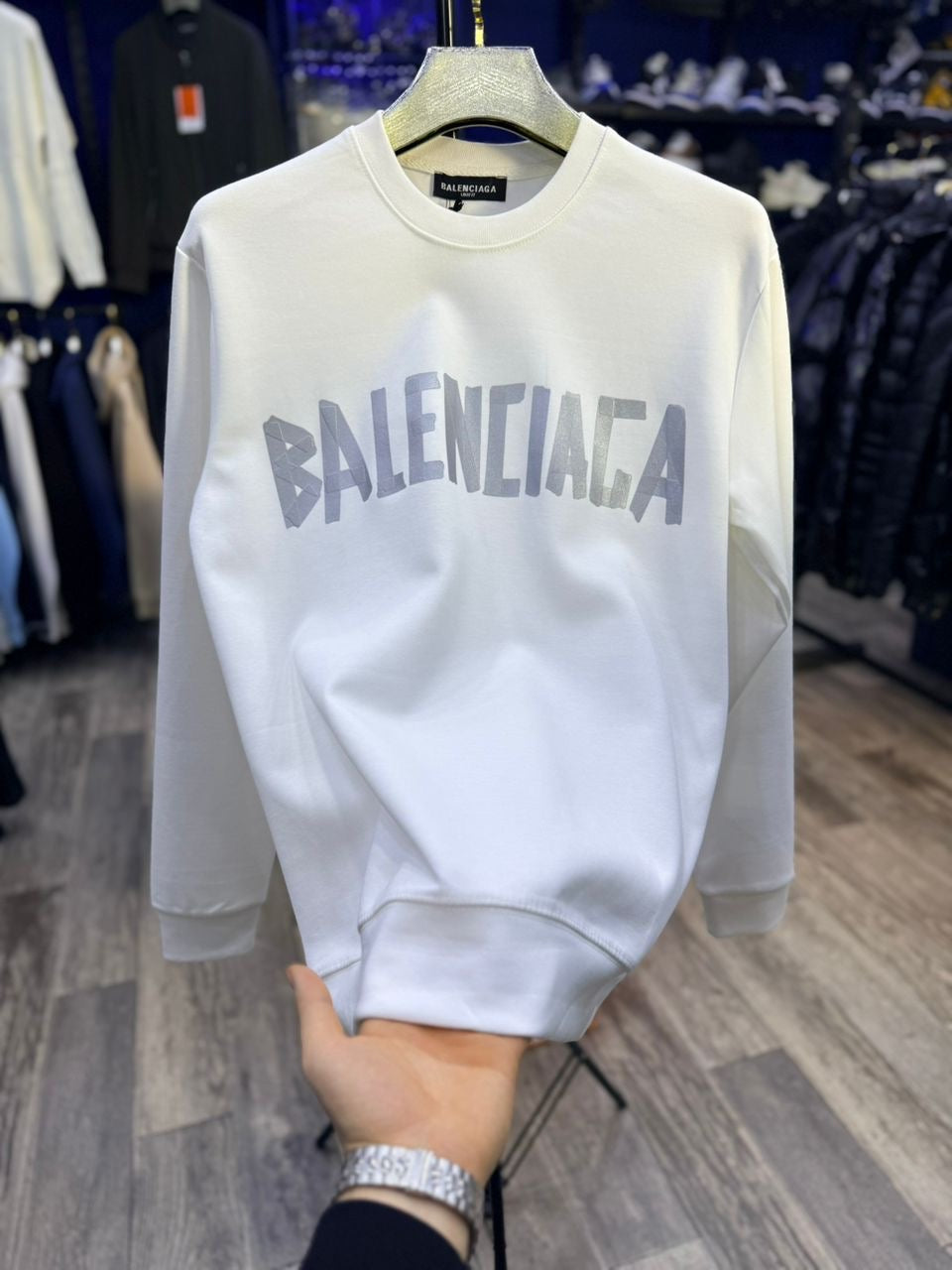 Pull Balenciaga blanc