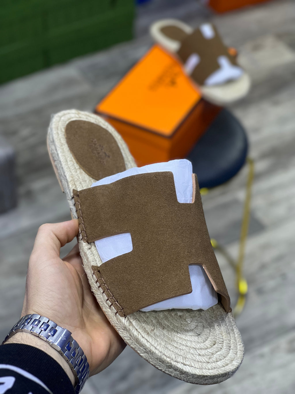 Mulle hermes best quality avec boit