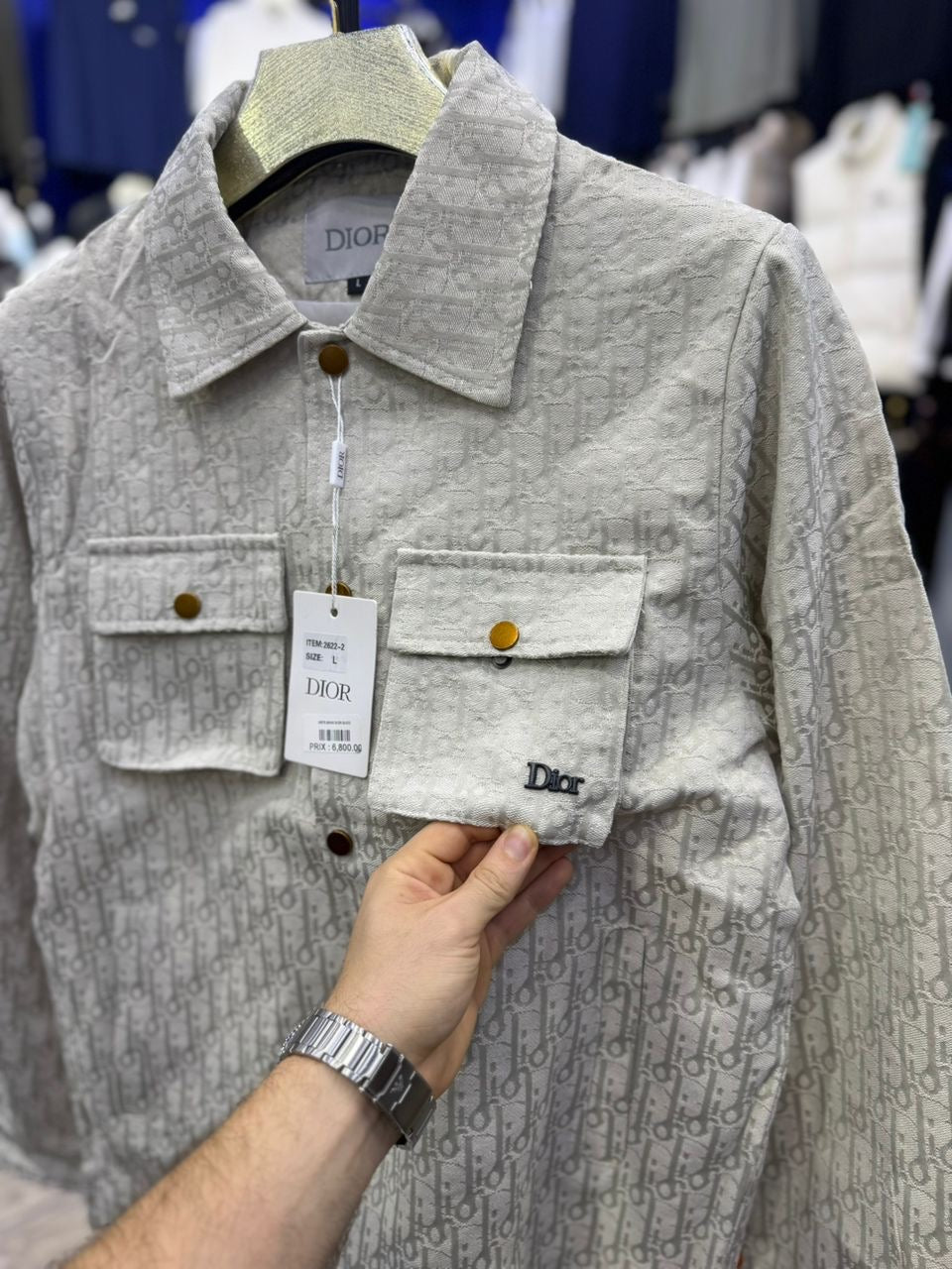 Veste chemise dior claire